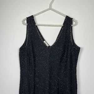 JMD New York Black Beaded Dress SIZE XL